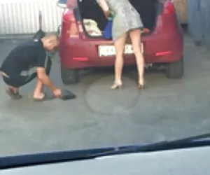 小母牛在该中心的轮胎