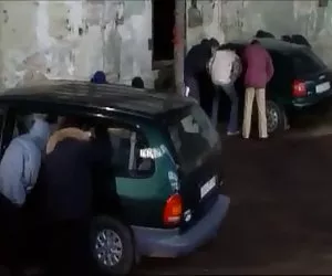 工作的工作parkplatz性